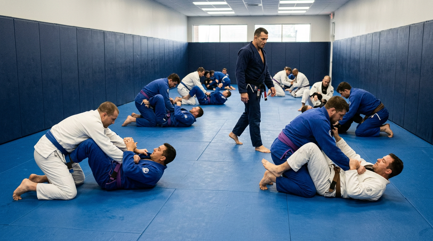 Adult Jiu-Jitsu class at Soda City Combat Club in West Columbia